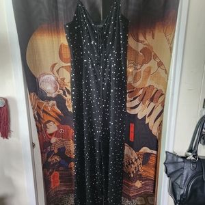 TopShop size 8 black and silver star jumpsuit